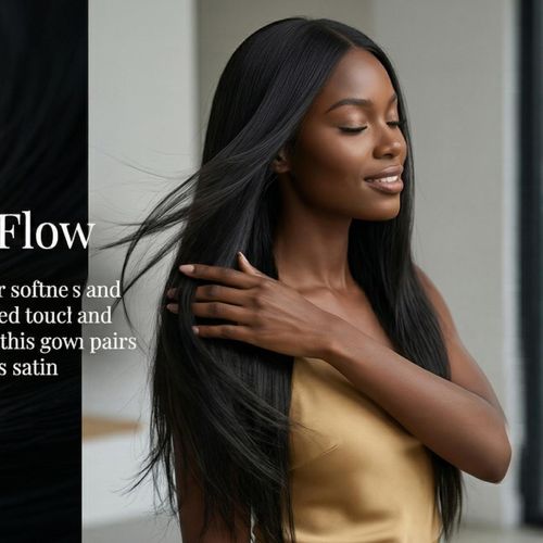 Women’s 28" Long Straight Wig – Sleek Waist-Length Hair, Glueless Fit*