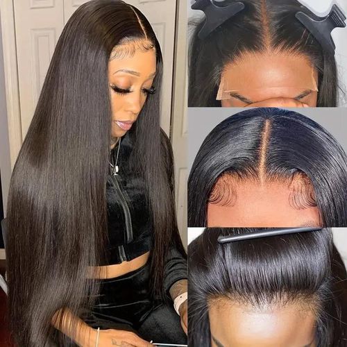 Women’s 28" Long Straight Wig – Sleek Waist-Length Hair, Glueless Fit*